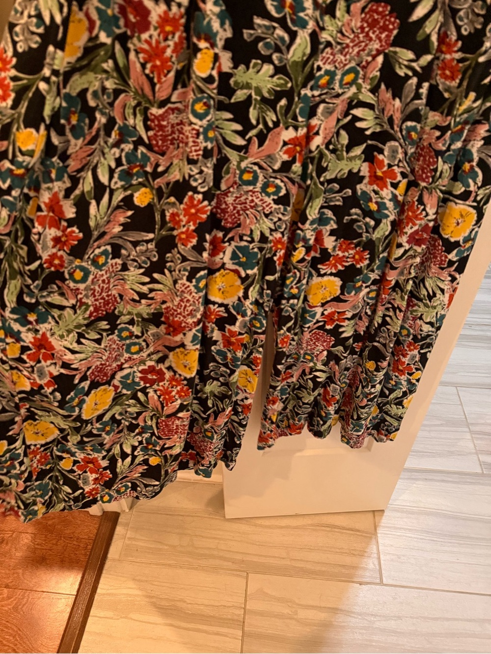 NATURAL LIFE Black Floral V-Neck Jumper - Picture 3 of 4